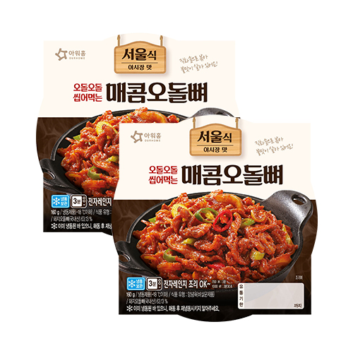 [1+1] 아워홈 매콤오돌뼈 160g (냉동)